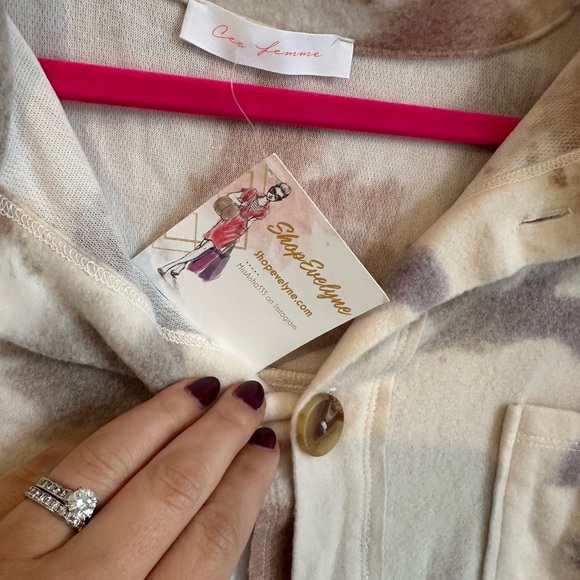 Tie-Dye Oversized Jacket Sz L - Picture 10 of 12